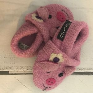 Pig slippers - 6-12 mos.